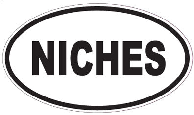 NICHES - Oval Sticker