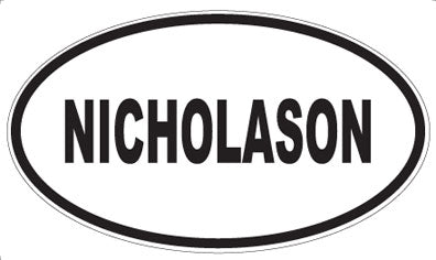 NICHOLASON - Oval Magnet