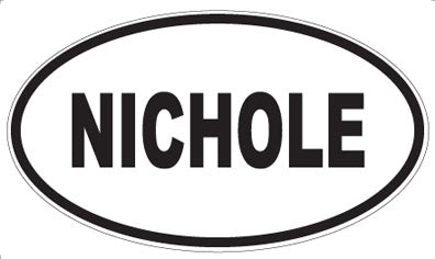 NICHOLE - Oval Sticker