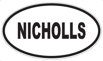 NICHOLLS - Oval Magnet