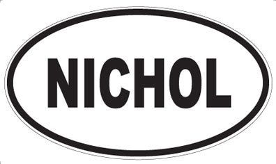 NICHOL - Oval Magnet