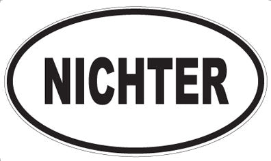 NICHTER - Oval Magnet