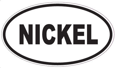 NICKEL - Oval Sticker