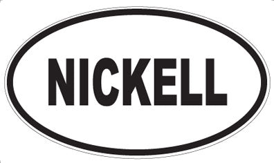 NICKELL - Oval Sticker