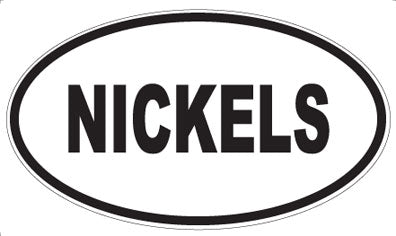 NICKELS - Oval Sticker