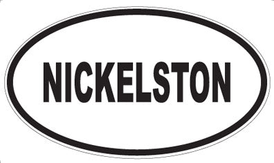 NICKELSTON - Oval Sticker