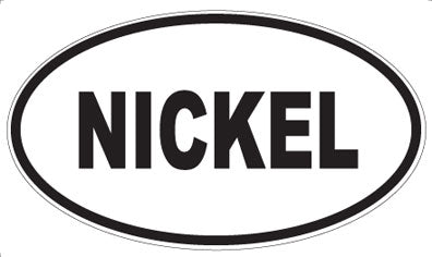 NICKEL - Oval Magnet