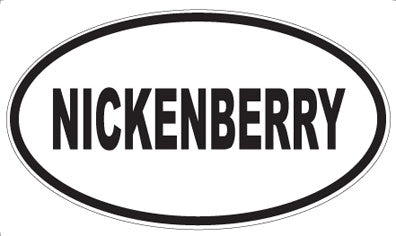 NICKENBERRY - Oval Sticker