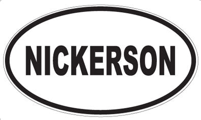 NICKERSON - Oval Magnet