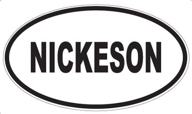 NICKESON - Oval Magnet