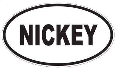 NICKEY - Oval Magnet