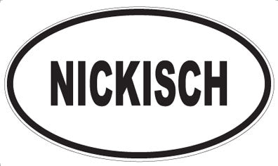 NICKISCH - Oval Sticker