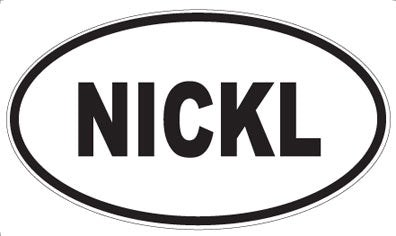 NICKL - Oval Sticker
