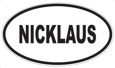 NICKLAUS - Oval Sticker