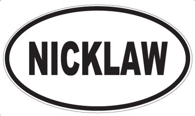 NICKLAW - Oval Magnet