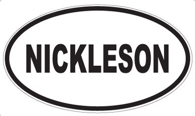 NICKLESON - Oval Magnet