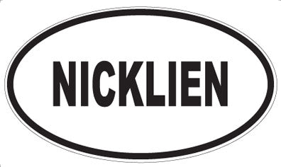 NICKLIEN - Oval Sticker