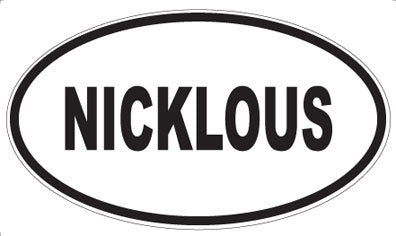 NICKLOUS - Oval Sticker