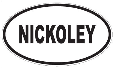 NICKOLEY - Oval Sticker