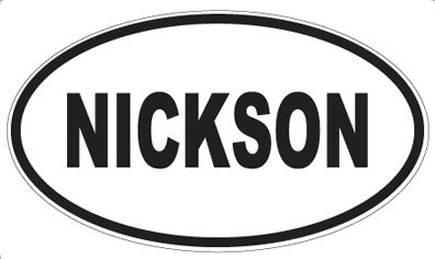 NICKSON - Oval Magnet
