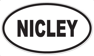 NICLEY - Oval Magnet