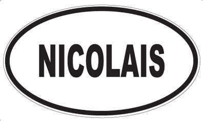 NICOLAIS - Oval Sticker