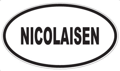 NICOLAISEN - Oval Magnet