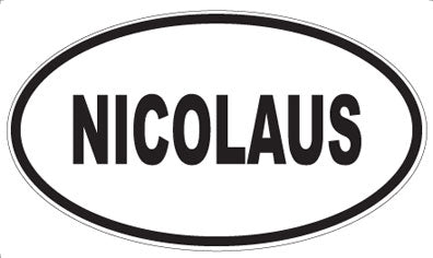 NICOLAUS - Oval Magnet