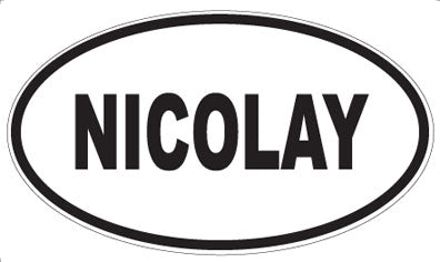 NICOLAY - Oval Sticker