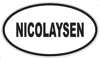 NICOLAYSEN - Oval Magnet