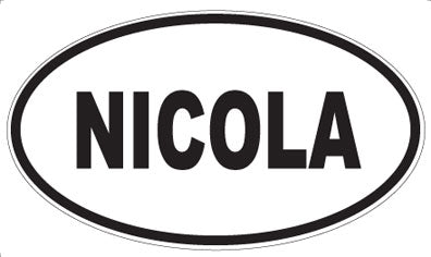 NICOLA - Oval Magnet