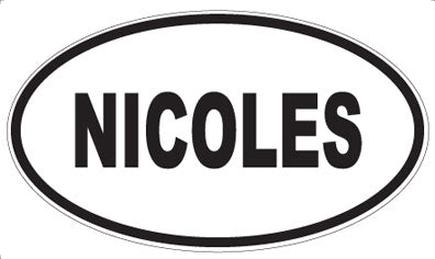 NICOLES - Oval Magnet