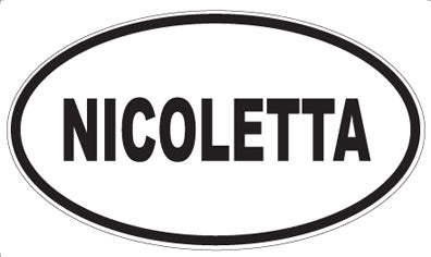 NICOLETTA - Oval Magnet