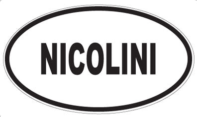 NICOLINI - Oval Sticker