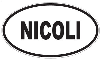NICOLI - Oval Magnet