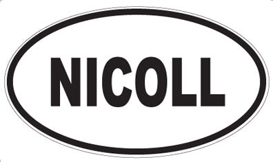 NICOLL - Oval Magnet