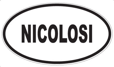 NICOLOSI - Oval Sticker