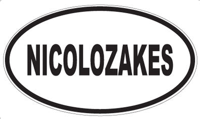 NICOLOZAKES - Oval Magnet