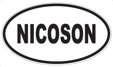 NICOSON - Oval Sticker