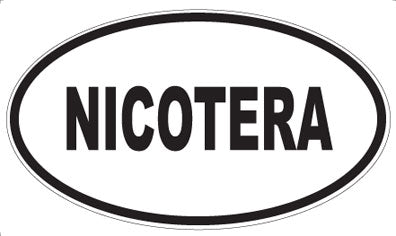 NICOTERA - Oval Sticker