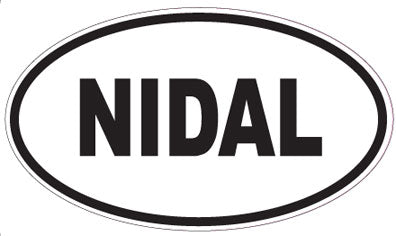 NIDAL - Oval Magnet