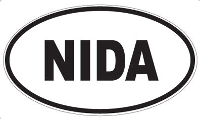 NIDA - Oval Magnet