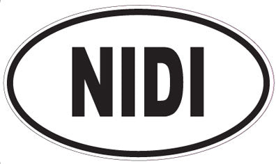 NIDI - Oval Sticker