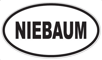 NIEBAUM - Oval Magnet