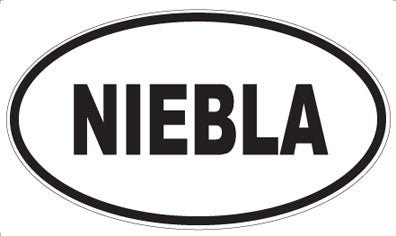 NIEBLA - Oval Magnet