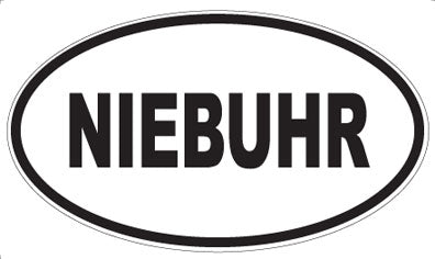 NIEBUHR - Oval Magnet