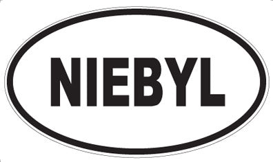 NIEBYL - Oval Magnet