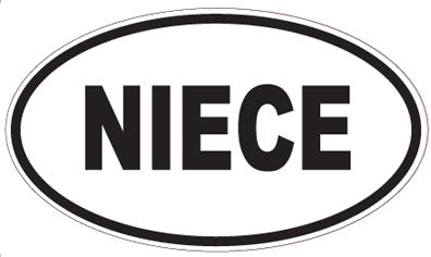 NIECE - Oval Sticker