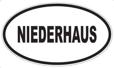 NIEDERHAUS - Oval Sticker