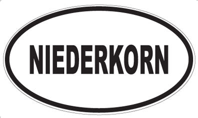 NIEDERKORN - Oval Sticker